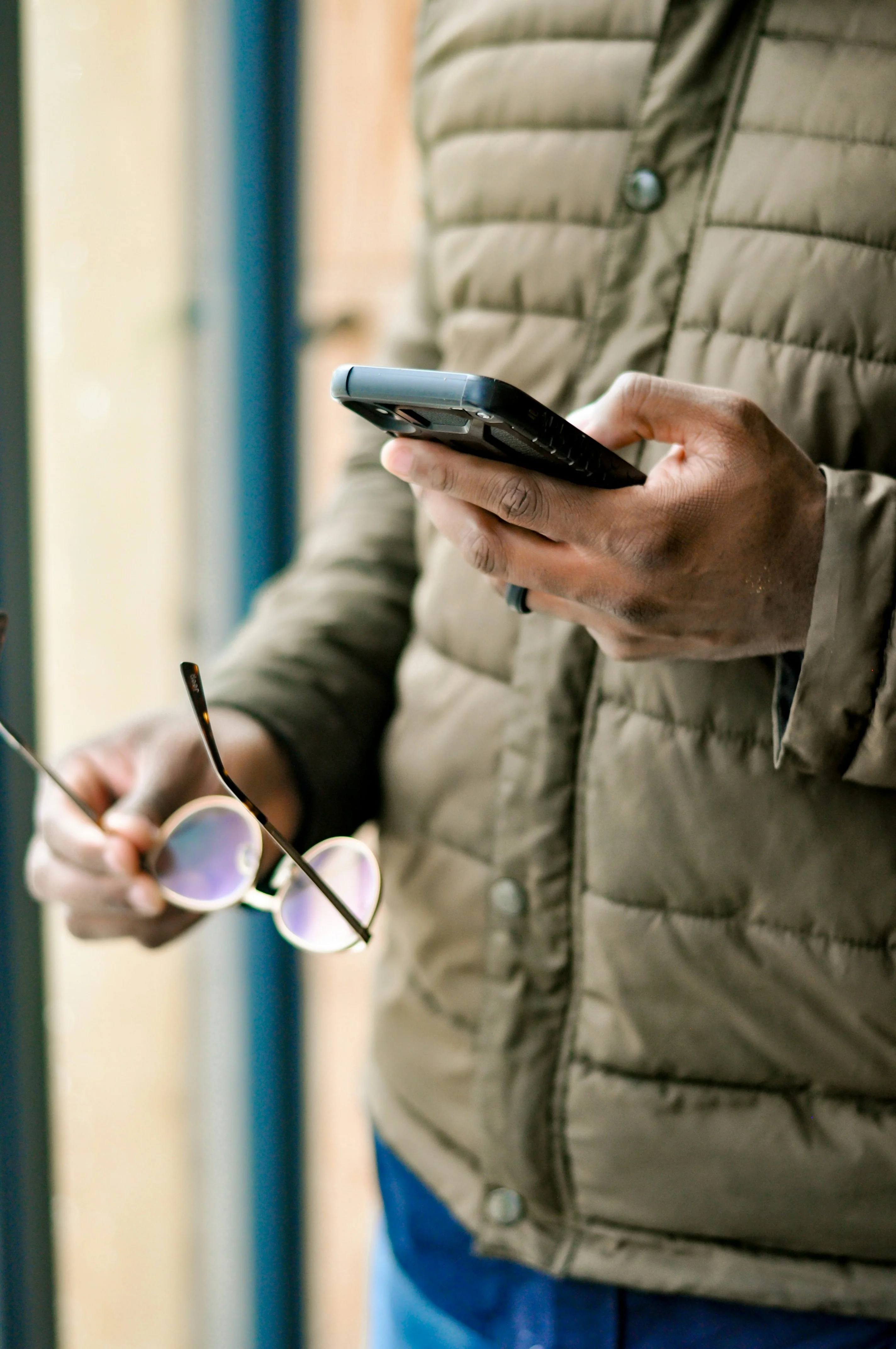 Patient booking an appointment on their phone